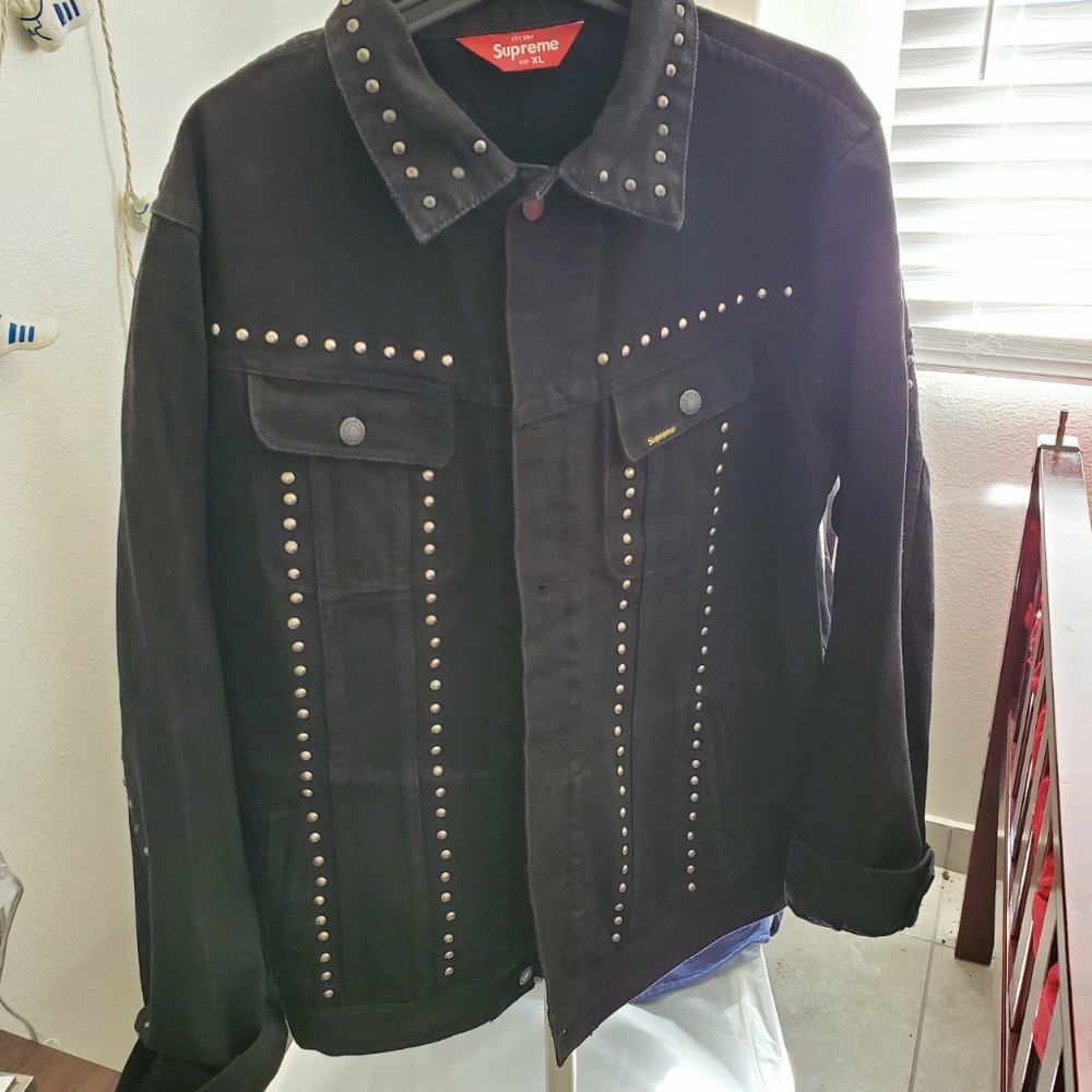 Supreme Studded Denim Trucker Jacket